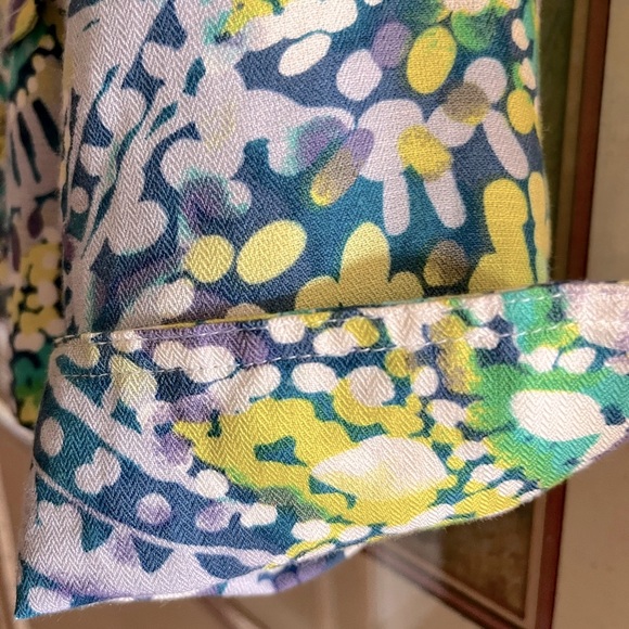 NWT Parisian Signature snap button long sleeve mosaic beautiful colorful jacket - Picture 3 of 11